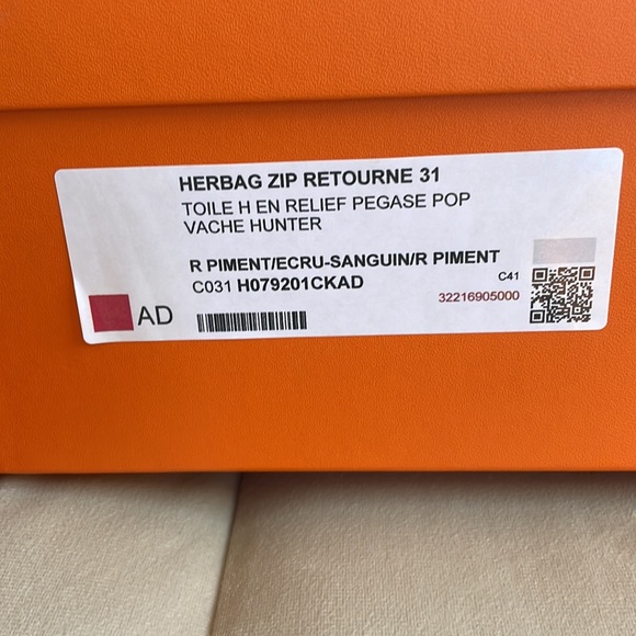 Hermes Herbag Zip Retourne 31 - Picture 2 of 5